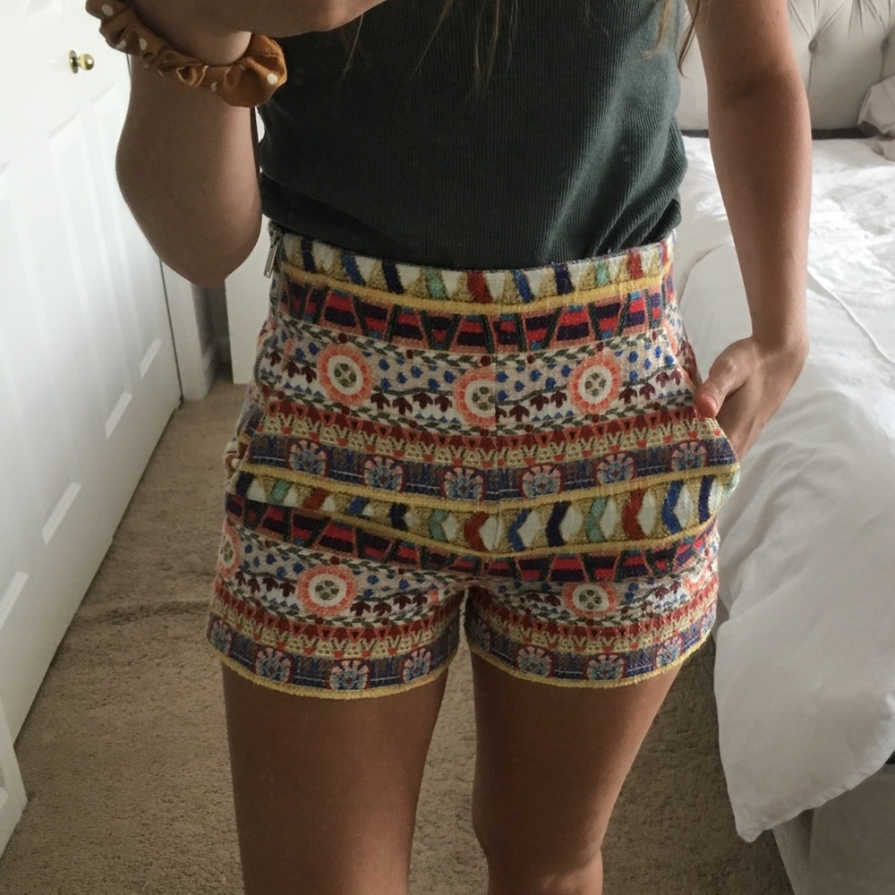 Tribal print shorts